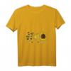 Damen Hippie T-Shirt mit V-Ausschnitt  Friedensliebe, Sonnenblumen & Sommer-Look für Geburtstag & Festival