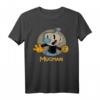 HapBunny MugMan Circle Shadow Profile Vintage Graphic T-Shirt - Offiziell lizenziertes Geschenk für Männer zum Jubiläum
