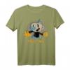 HapBunny MugMan Circle Shadow Profile Vintage Graphic T-Shirt - Offiziell lizenziertes Geschenk für Männer zum Jubiläum