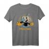 HapBunny MugMan Circle Shadow Profile Vintage Graphic T-Shirt - Offiziell lizenziertes Geschenk für Männer zum Jubiläum