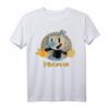 HapBunny MugMan Circle Shadow Profile Vintage Graphic T-Shirt - Offiziell lizenziertes Geschenk für Männer zum Jubiläum