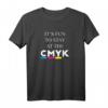 Lustiges CMYK Grafik-Designer-Künstler-Statement T-Shirt  Perfekt für Kreative & Webdesigner