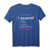 Bauherr Richtfest Geschenkidee - Design T-Shirt mit 3 Aufgaben für Bauherren, Partner & Familie beim Hausbau & Einweihung