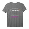 Bauherr Richtfest Geschenkidee - Design T-Shirt mit 3 Aufgaben für Bauherren, Partner & Familie beim Hausbau & Einweihung