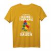 Keine Therapie Nur Bauen Klemmbaustein T-Shirt  Lustiges Geschenk für Baustein-Fans zum Geburtstag & Weihnachten