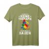 Keine Therapie Nur Bauen Klemmbaustein T-Shirt  Lustiges Geschenk für Baustein-Fans zum Geburtstag & Weihnachten