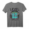 12. Geburtstag Jungen Gamer T-Shirt - Level 12 Complete Gaming Outfit für den perfekten Geburtstag, ideal für Videospiel-Fans und Zocker