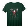 Merry Liftmas Hässlicher Weihnachtspullover mit Weihnachtsmann  Lustiges Fitnessstudio T-Shirt für Kraftsport und Weihnachten