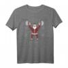 Merry Liftmas Hässlicher Weihnachtspullover mit Weihnachtsmann  Lustiges Fitnessstudio T-Shirt für Kraftsport und Weihnachten