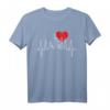 New York Skyline Herzschlag T-Shirt mit Freiheitsstatue  Perfektes NYC Souvenir für Fans, Besucher und Bewohner