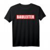 Bauleiter I Bauarbeiter Baustelle T-Shirt mit rotem Schriftzug  Ideale Geschenkidee für Bauprofis, robustes Arbeitskleidungsstück
