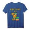 Geburtstag Shirt für Jungen & Mädchen mit Bausteine Thema - Perfekt für Kindergeburtstag, Party & Geschenk ab 2, 3, 4, 5, 6, 7, 8, 9, 10 Jahren