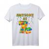 Geburtstag Shirt für Jungen & Mädchen mit Bausteine Thema - Perfekt für Kindergeburtstag, Party & Geschenk ab 2, 3, 4, 5, 6, 7, 8, 9, 10 Jahren