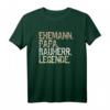 Herren Ehemann Papa Bauherr Legende T-Shirt  Lustiges Retro Design für Bauherren & Baustellen Helden, perfekt als Geschenk zum Vatertag, Geburtstag & Weihnachten