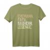 Herren Ehemann Papa Bauherr Legende T-Shirt  Lustiges Retro Design für Bauherren & Baustellen Helden, perfekt als Geschenk zum Vatertag, Geburtstag & Weihnachten