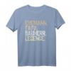 Herren Ehemann Papa Bauherr Legende T-Shirt  Lustiges Retro Design für Bauherren & Baustellen Helden, perfekt als Geschenk zum Vatertag, Geburtstag & Weihnachten