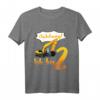 Kinder T-Shirt mit Bagger-Design für Jungen, 2 Jahre - Lustiges Geburtstagsgeschenk für kleine Baumaschinen-Fans