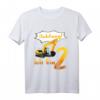 Kinder T-Shirt mit Bagger-Design für Jungen, 2 Jahre - Lustiges Geburtstagsgeschenk für kleine Baumaschinen-Fans