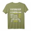 Lustiges Fliesenleger Stundenlohn T-Shirt  Perfektes Geschenk für Handwerker, Bodenleger & Fliesenleger bei Bau und Renovierung