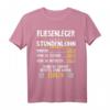 Lustiges Fliesenleger Stundenlohn T-Shirt  Perfektes Geschenk für Handwerker, Bodenleger & Fliesenleger bei Bau und Renovierung