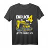 Kinder 4. Geburtstag Bagger T-Shirt - Lustiges Baustellen Design für Jungen und Mädchen, perfekt für kleine Bauleiter & Baustellenfans