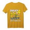 Kinder 4. Geburtstag Bagger T-Shirt - Lustiges Baustellen Design für Jungen und Mädchen, perfekt für kleine Bauleiter & Baustellenfans