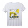 Kinder 4. Geburtstag Bagger T-Shirt - Lustiges Baustellen Design für Jungen und Mädchen, perfekt für kleine Bauleiter & Baustellenfans
