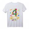Kinder 4. Geburtstag Boy T-Shirt - Geschenkidee für 4 Jahre alte Jungen, Geburtstag oder Party Outfit
