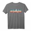 Retro Laufen Marathon Joggen Herzschlag EKG Läufer Motiv T-Shirt - Lustiges Geschenk für Jogger, Marathonläufer & Ausdauersportfans