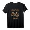 Geschenk für Tischler, Schreiner und Holz-Handwerk T-Shirt  Lustiges Berufssymbol in Holzoptik, perfekte Geschenkidee für Handwerker