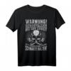 Warnung Gerüstbauer lustiger Spruch Gerüst Handwerker T-Shirt  Humorvolles Geschenk für Bauarbeiter und Baustellenprofis