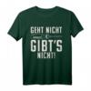Geht nicht gibt's nicht cooles Handwerk T-Shirt  Lustiges Profi Bauarbeiter T-Shirt für Baustelle, Werkstatt & Geschenke