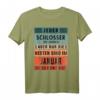 Herren Schlosser Geburtstag Januar geboren Handwerker T-Shirt  Lustiges Geschenk für Beruf, Abschluss & Geburtstag für Schlosser, Gesellen & Lehrlinge