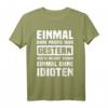 Einmal Mit Profis Arbeiten Gestern Früher Idioten T-Shirt  Witziges Arbeitsshirt für Kollegen im Büro, Werkstatt & Baustelle