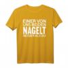 Einer von uns beiden nagelt besser als du  Lustiges Dachdecker Spruch T-Shirt für Handwerker & Dachdecker bei der Arbeit