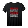 Damen Handwerker T-Shirt mit V-Ausschnitt - Lustiger Spruch 'Arbeite ruhig und zufrieden' für Bauarbeiterinnen & Werkstattarbeit