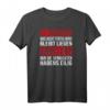 Damen Handwerker T-Shirt mit V-Ausschnitt - Lustiger Spruch 'Arbeite ruhig und zufrieden' für Bauarbeiterinnen & Werkstattarbeit
