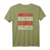 Damen Handwerker T-Shirt mit V-Ausschnitt - Lustiger Spruch 'Arbeite ruhig und zufrieden' für Bauarbeiterinnen & Werkstattarbeit