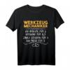 Werkzeugmechaniker Prüfungsvorbereitung Handwerk Mechaniker T-Shirt  Perfekt für Azubis und Berufseinsteiger im Handwerk