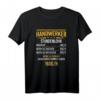 Handwerker Stundenlohn Spruch T-Shirt  Lustiges Arbeitsshirt für Heimwerker, Meister & Kollegen auf der Baustelle