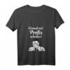 Damen Einmal mit Profis arbeiten - Lustiges Handwerker Spruch T-Shirt mit V-Ausschnitt für Bauarbeiter & Arbeitskollegen