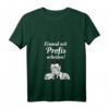 Damen Einmal mit Profis arbeiten - Lustiges Handwerker Spruch T-Shirt mit V-Ausschnitt für Bauarbeiter & Arbeitskollegen