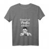 Damen Einmal mit Profis arbeiten - Lustiges Handwerker Spruch T-Shirt mit V-Ausschnitt für Bauarbeiter & Arbeitskollegen