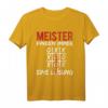Meister Finden Immer Eine Lösung Handwerker T-Shirt mit Spruch - Perfektes Geschenk für Meister & Handwerker