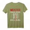 Meister Finden Immer Eine Lösung Handwerker T-Shirt mit Spruch - Perfektes Geschenk für Meister & Handwerker