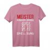 Meister Finden Immer Eine Lösung Handwerker T-Shirt mit Spruch - Perfektes Geschenk für Meister & Handwerker