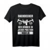 Lustiges Dachdecker & Zimmerer Zunftzeichen T-Shirt  Perfektes Geschenk für Bauarbeiter, Handwerker & Zimmerleute