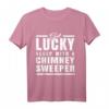Schornsteinfeger T-Shirt Geschenk - Glücksbringer Spruch für Kaminkehrer & Handwerker, lustiges Berufskleidungsgeschenk für jeden Anlass