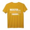 Herren Meister 2020 Handwerker Kfz Meister Werkstatt Geschenk T-Shirt - Lustiges Witziges Outfit für Zimmerer, Schreiner, Dachdecker & Mechaniker