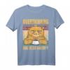 Zu viel nachgedacht und so mürrisch - Mood Cat Vintage T-Shirt für Katzenliebhaber, Humor und Tierfreunde